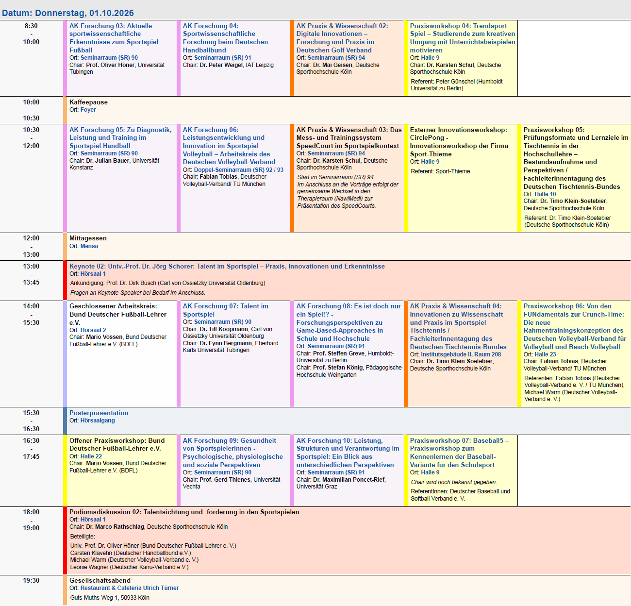 Programm 01.10.
